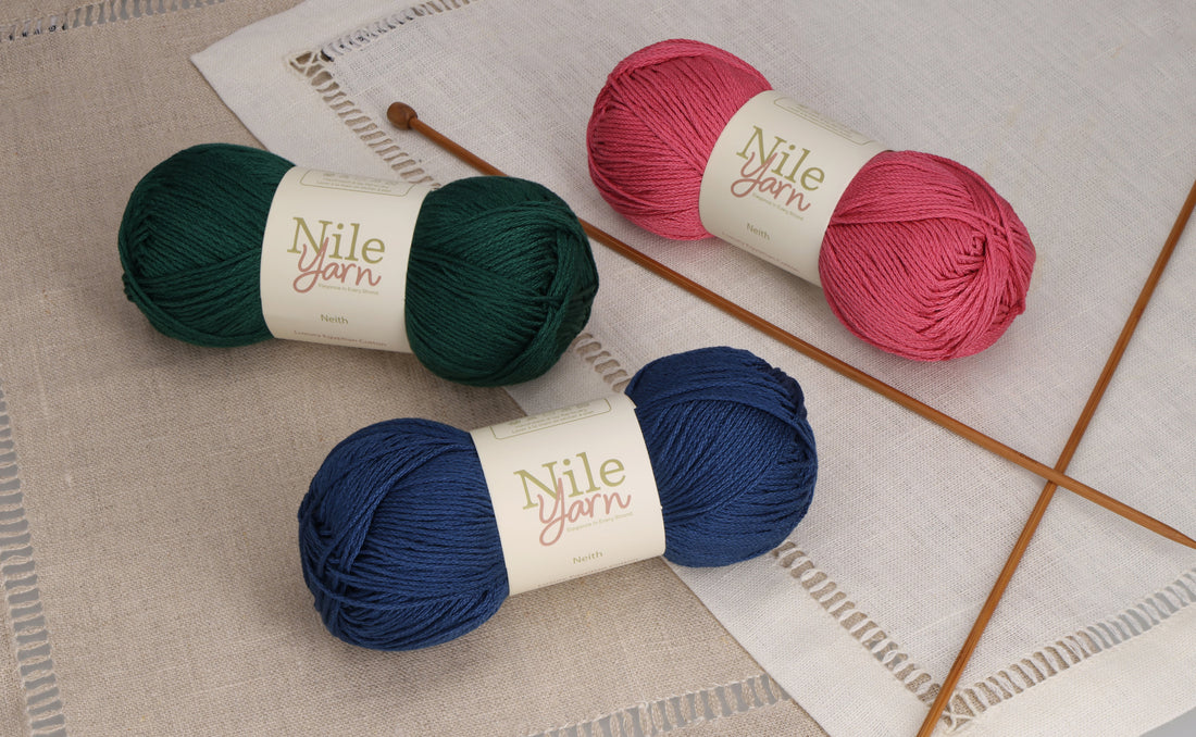 3 Balls of Nile Yarn very soft and colorful 