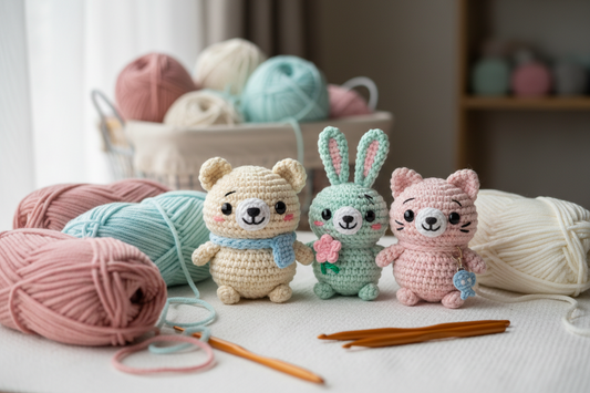 Amigurumi Crochet tiny figures 